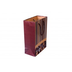 Flowers and Stripes Design Card Bag – 28x33x10cm